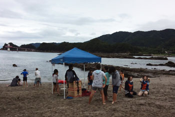 桜浜海水浴場海開きのようす2