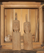 木彫二神像写真