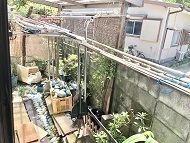 洗濯物干し場