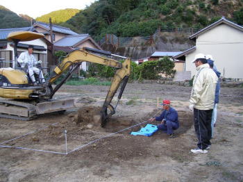 発掘現場の様子1