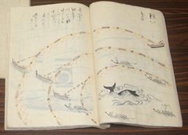 秘書に記載された捕鯨の絵図