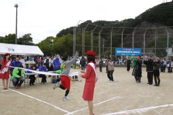 前半ゴール地点　土佐清水運動公園
